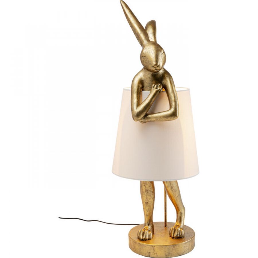 Lampa stołowa Animal Rabbit złota 88cm - Kare Design