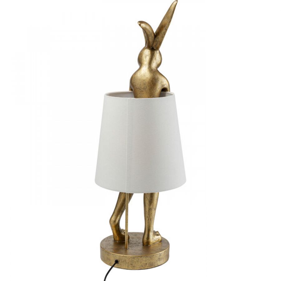 Lampa stołowa Animal Rabbit złota 88cm - Kare Design