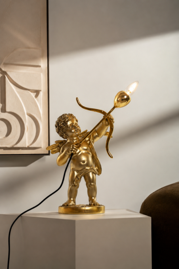 Lampa stołowa Anioł ze strzałą złota - Item International