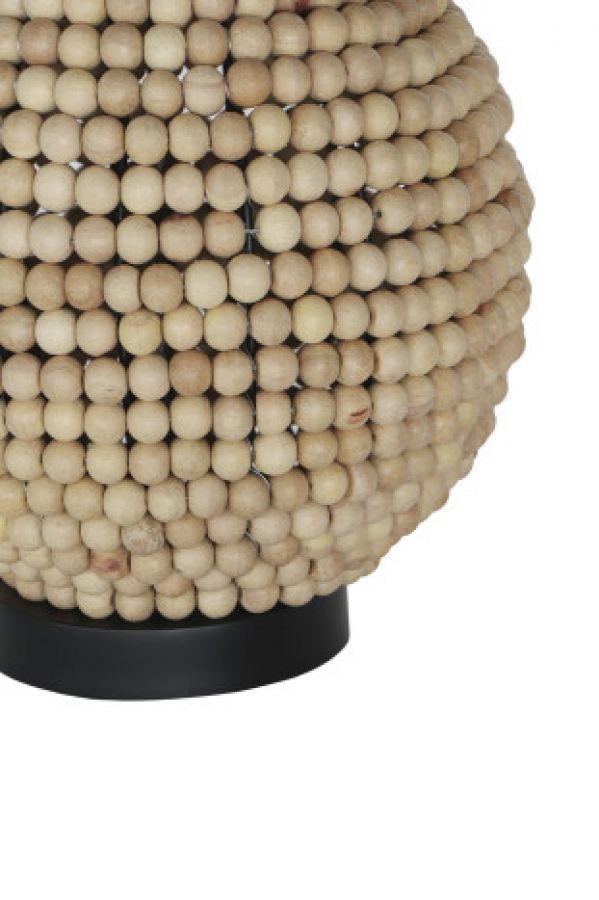 Lampa stołowa Bali Beads z drewnianych pereł - Item International