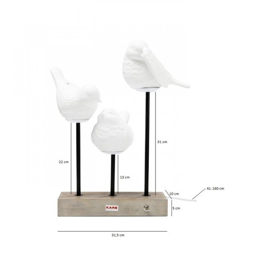 Lampa stołowa Birds - Kare Design