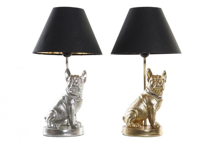 Lampa stołowa Bulldog z czarnym kloszem