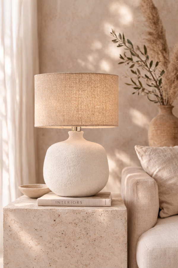 Lampa stołowa Casa Blanca biała