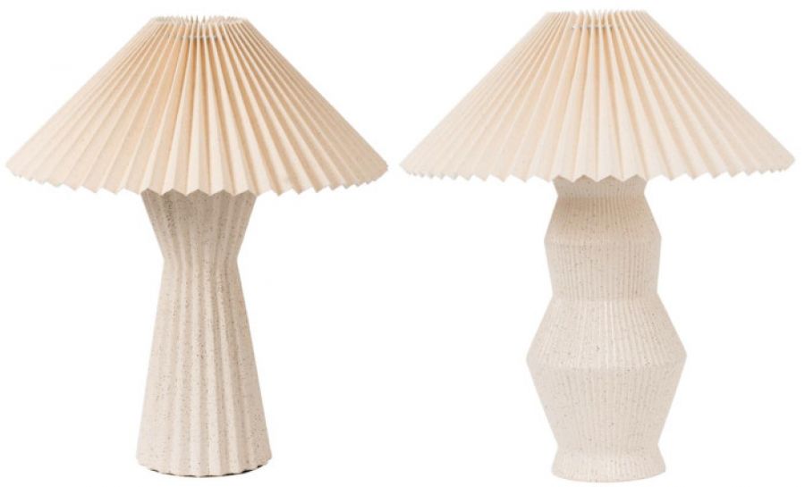 Lampa stołowa ceramiczna Japandi