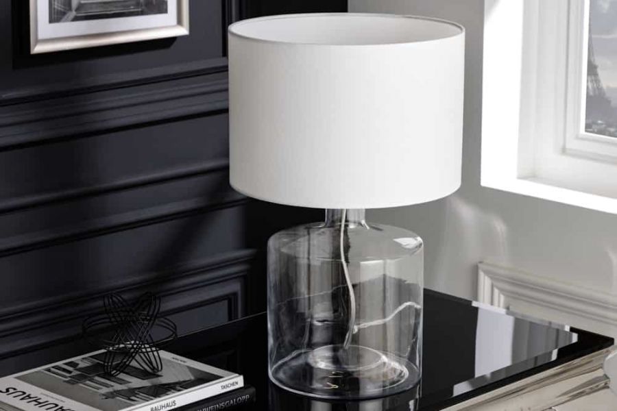  Lampa stołowa Classic II szkło z recyklingu - Invicta Interior