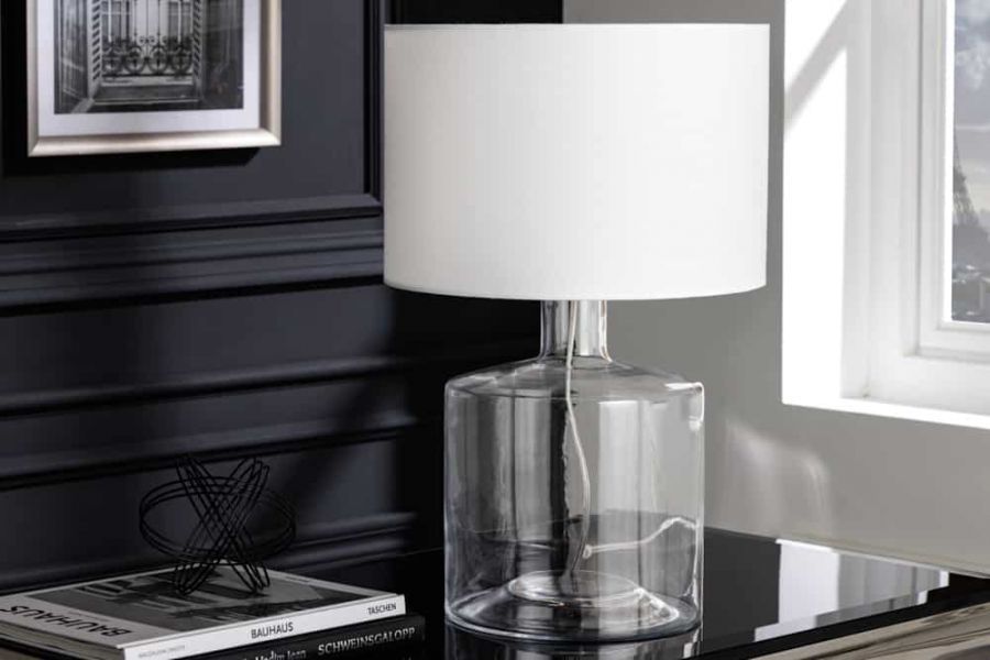  Lampa stołowa Classic II szkło z recyklingu - Invicta Interior