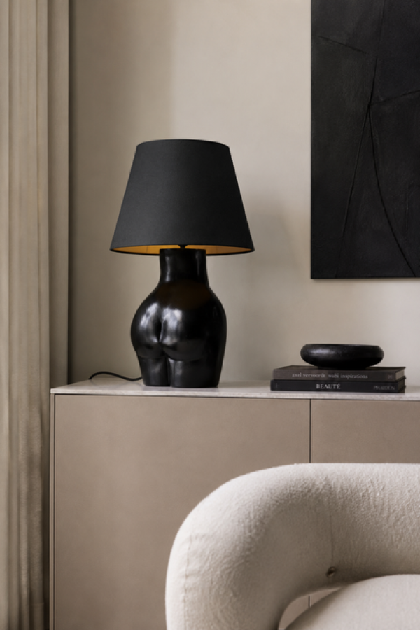 Lampa stołowa Donna Body czarna - Kare Design