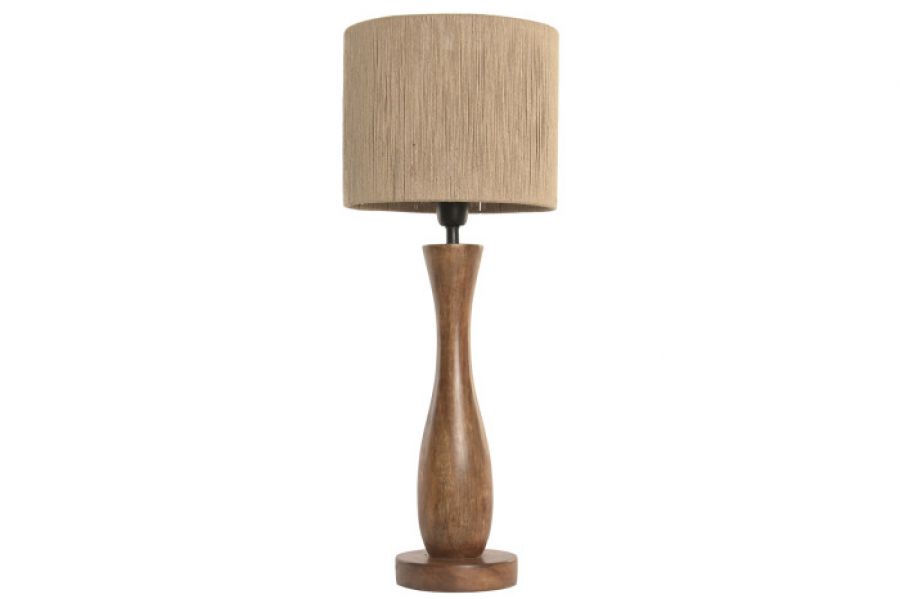 Lampa stołowa drewniana Elara