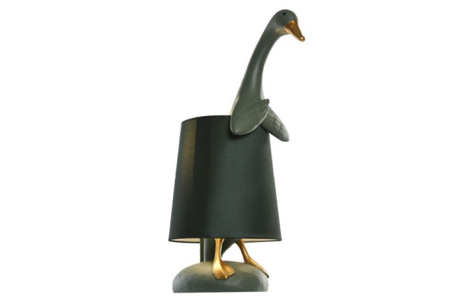 Lampa stołowa Duck zielona - Item International