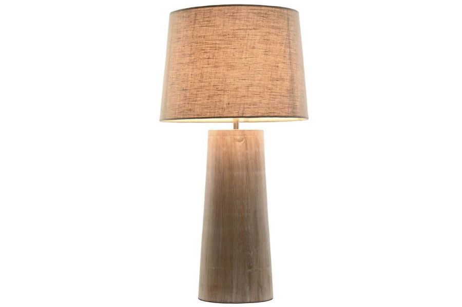 Lampa stołowa Elegant z drewna mango 