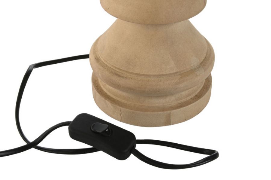 Lampa stołowa Elegant z drewna mango 55 cm - Item International