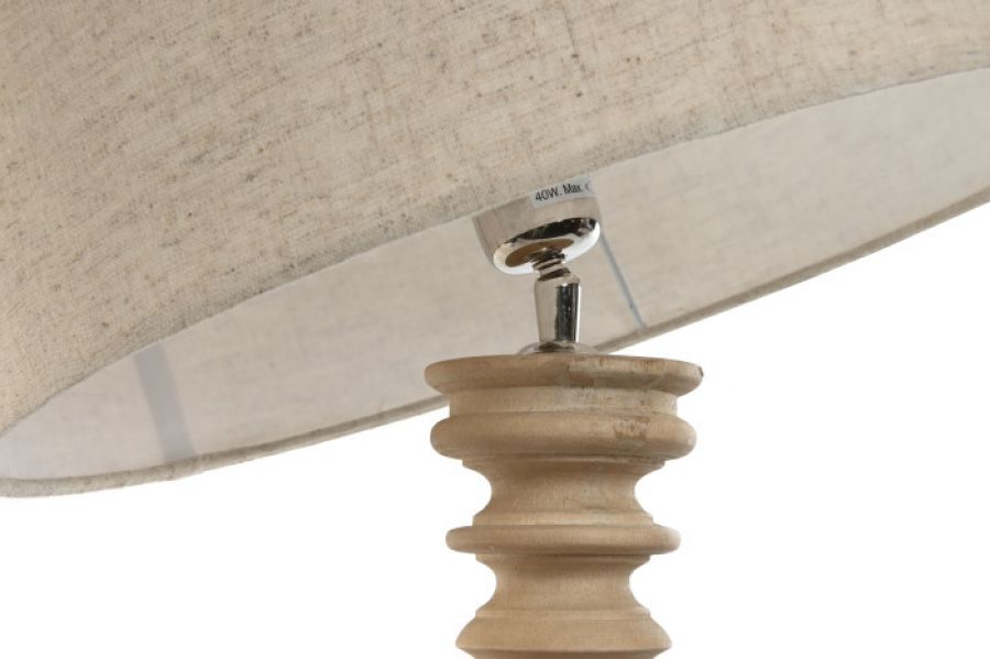 Lampa stołowa Elegant z drewna mango 55 cm - Item International