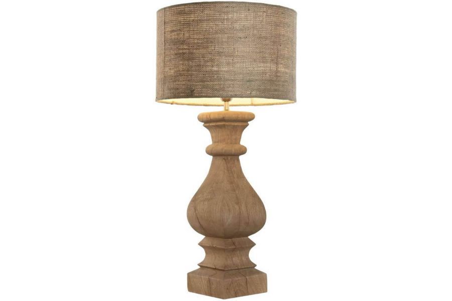 Lampa stołowa Elegant z drewna mango 82 cm