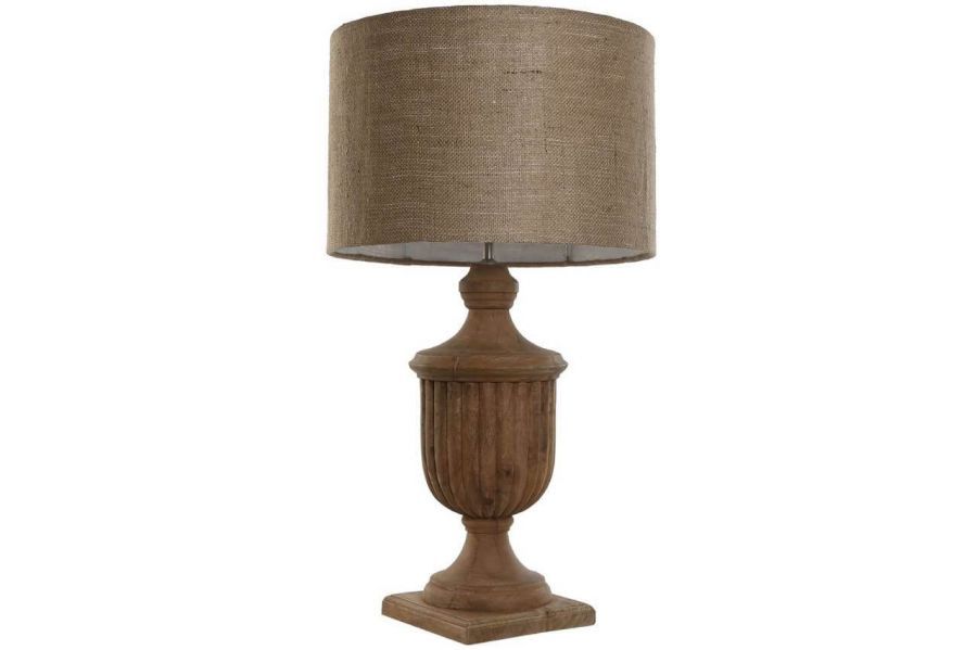 Lampa stołowa Elegant z drewna mango 86 cm - Item International