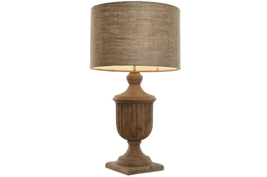 Lampa stołowa Elegant z drewna mango 86 cm - Item International