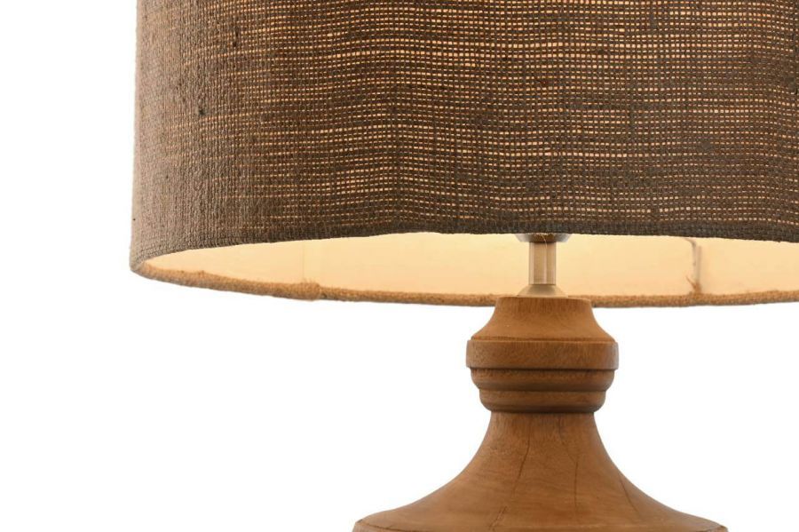 Lampa stołowa Elegant z drewna mango 86 cm - Item International