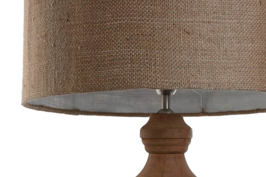 Lampa stołowa Elegant z drewna mango 86 cm - Item International