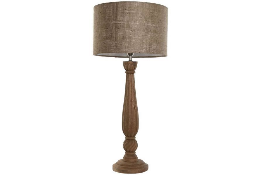 Lampa stołowa Elegant z drewna mango 91 cm