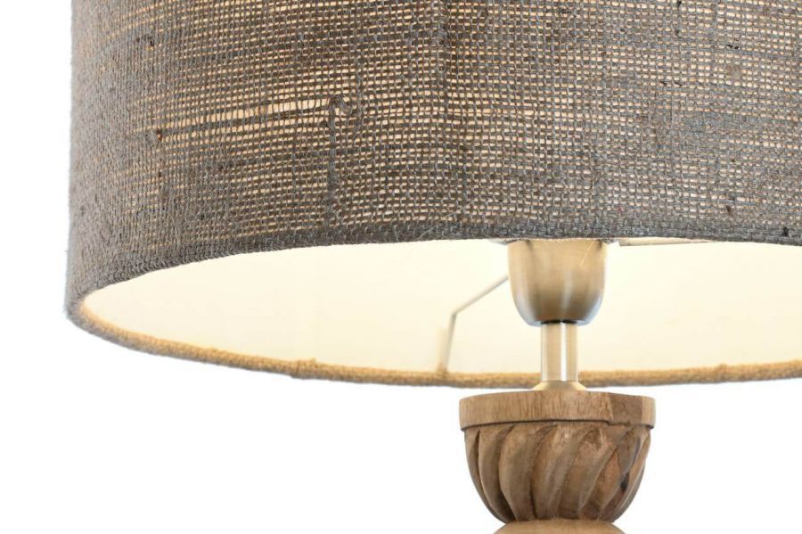 Lampa stołowa Elegant z drewna mango 91 cm