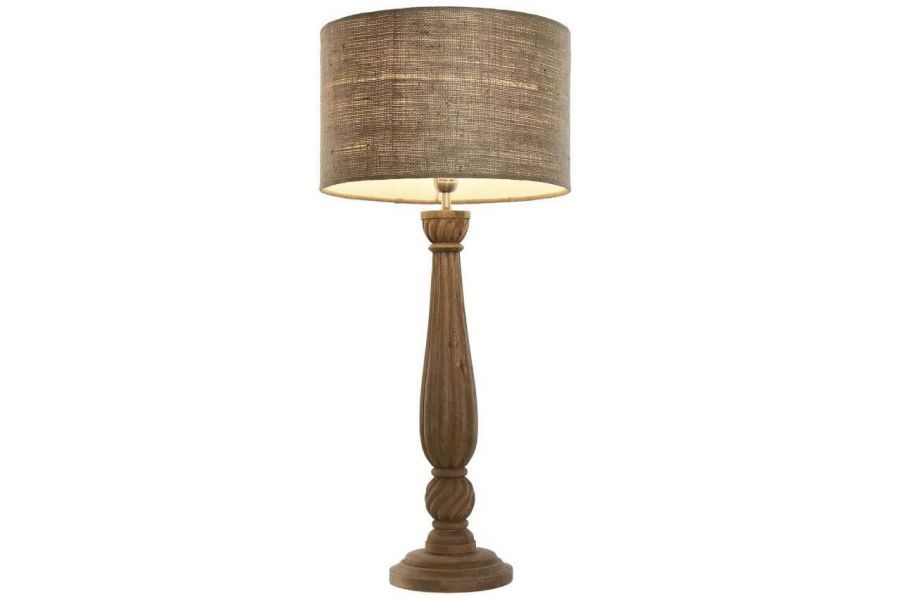 Lampa stołowa Elegant z drewna mango 91 cm