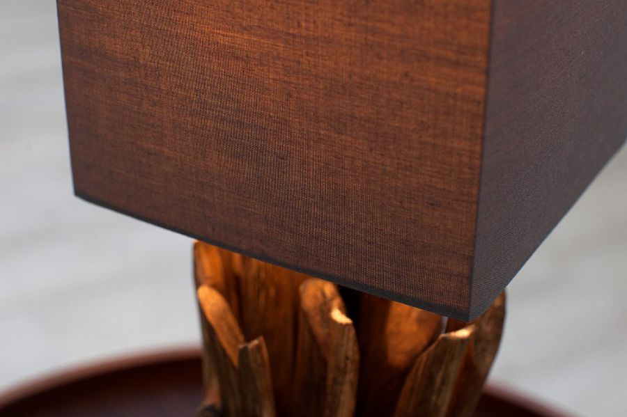 Lampa stołowa Euphoria brązowa - Invicta Interior