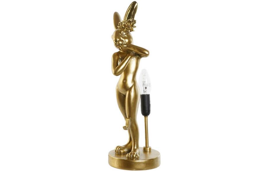 Lampa stołowa Królik Rabbit Bunny złota