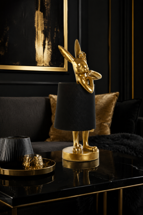 Lampa stołowa Królik Rabbit Bunny złota - Item International