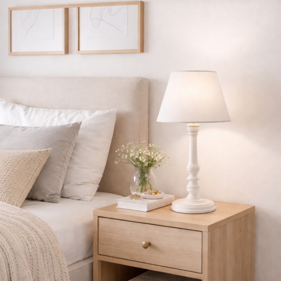 Lampa stołowa Le Style biała - Atmosphera