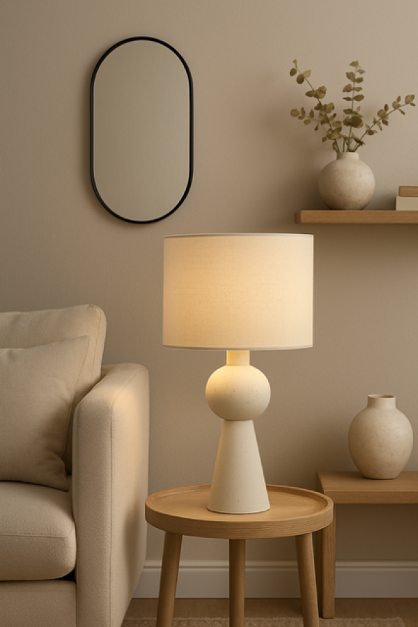 Lampa stołowa Lindos ceramiczna - Item International