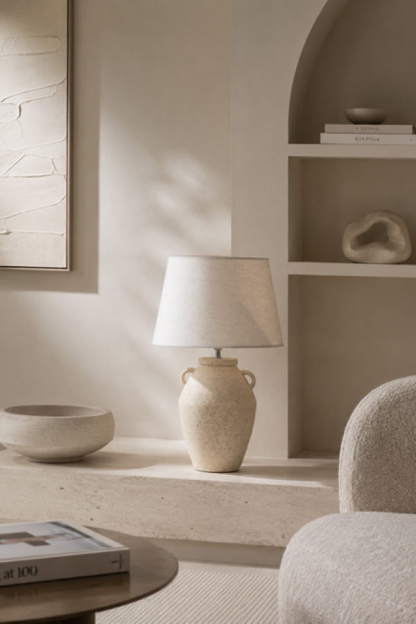 Lampa stołowa Mediterranean beige 50 cm