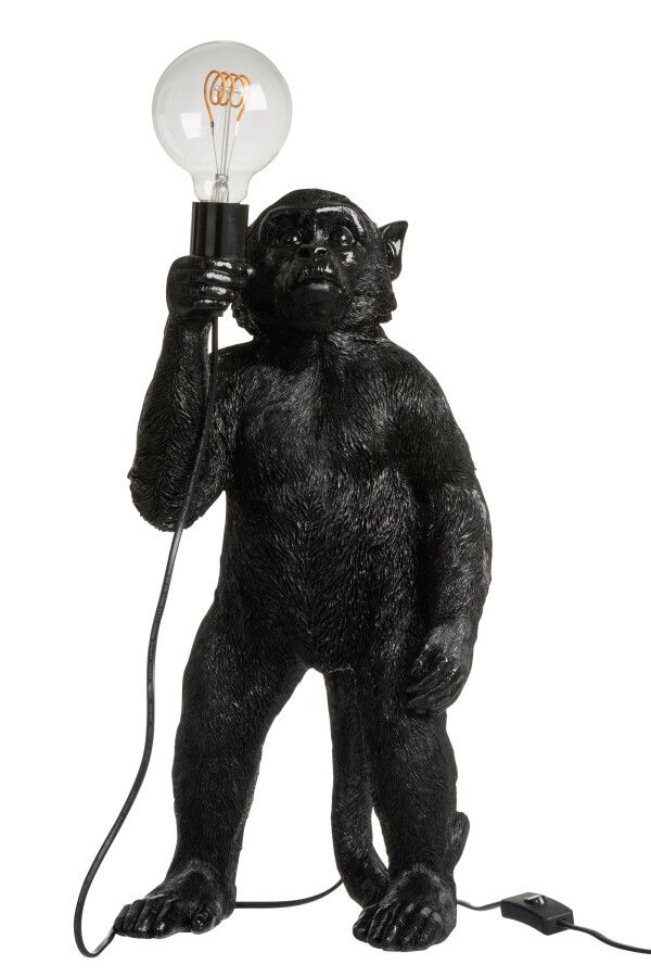 Lampa stołowa Monkey czarna 50 cm