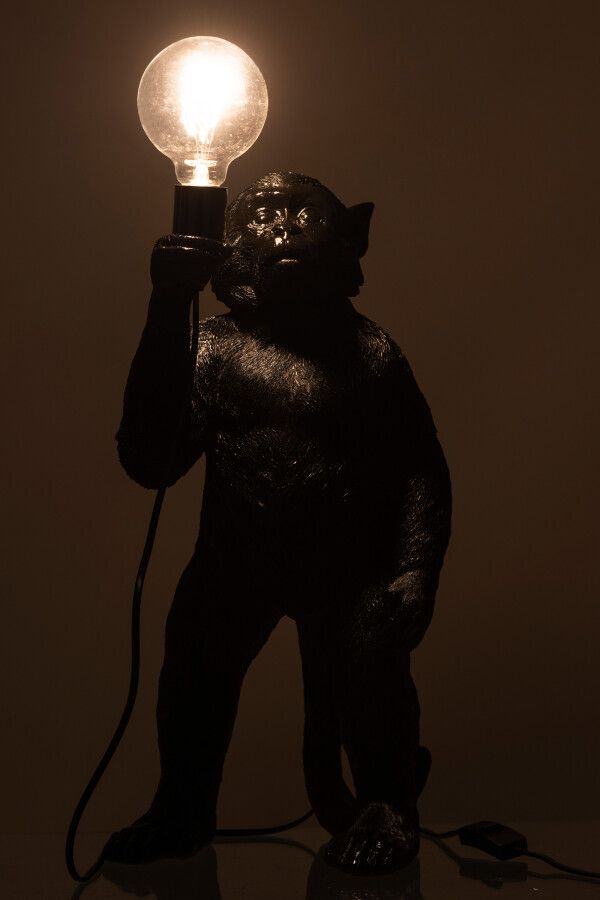 Lampa stołowa Monkey czarna 50 cm