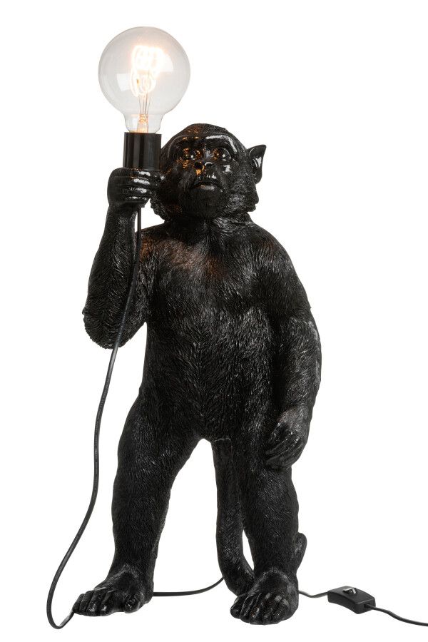 Lampa stołowa Monkey czarna 50 cm