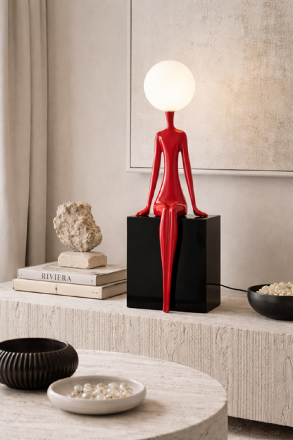 Lampa stołowa Muse Red