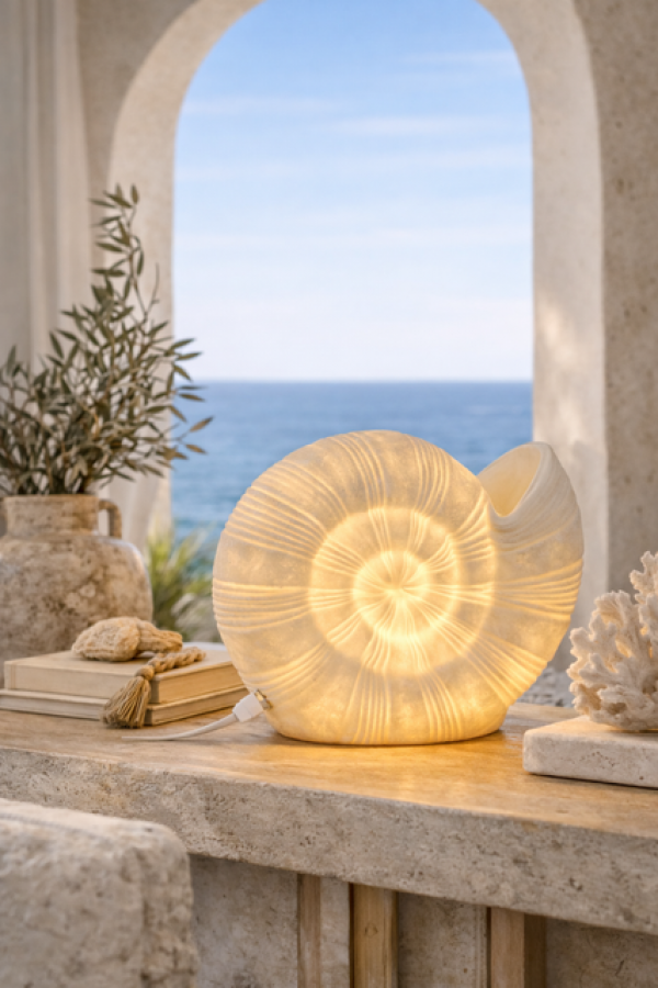 Lampa stołowa Ocean Sculptura Nautilus