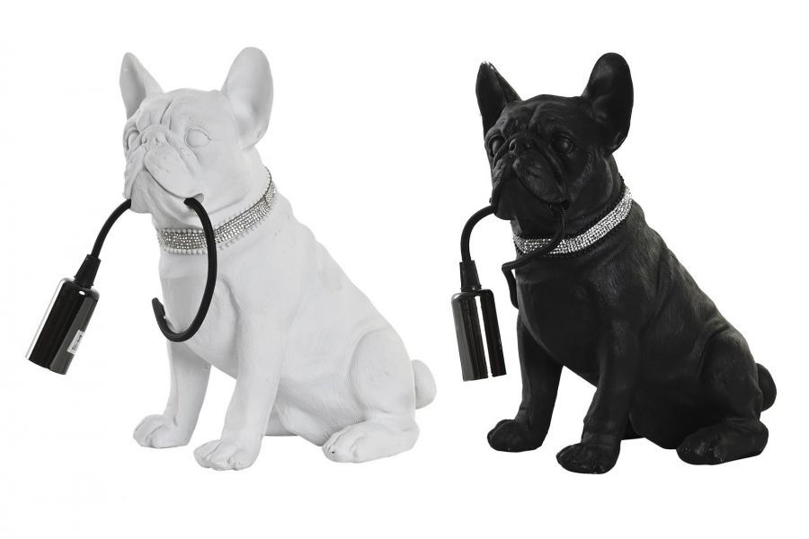 Lampa stołowa pies French Bulldog 