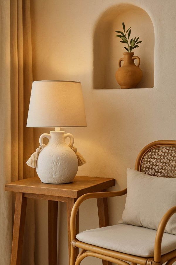 Lampa stołowa Santorini zdobiona - Item International