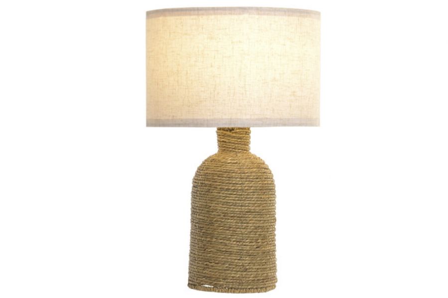 Lampa stołowa Selva pleciona boho 52 cm