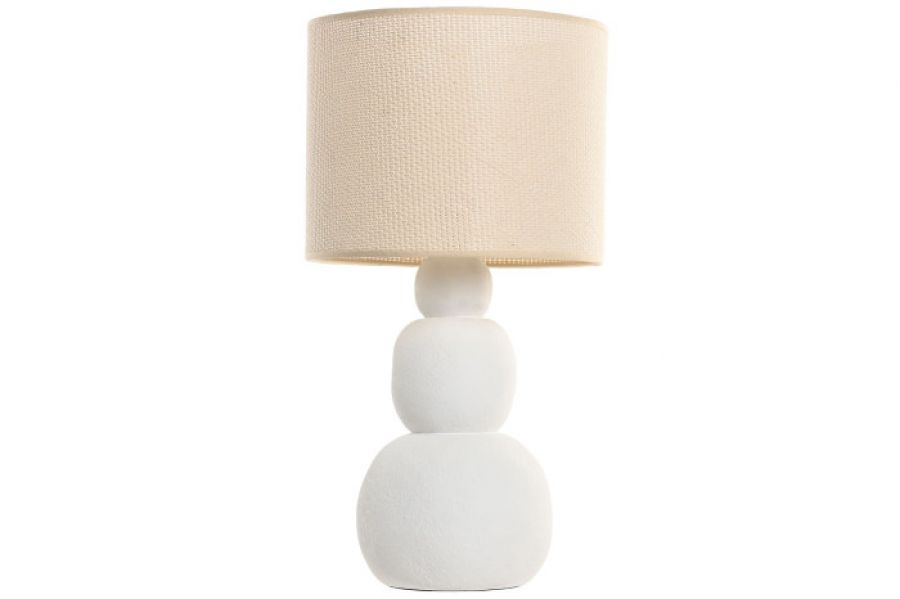 Lampa stołowa Soft Stones biała - Item International
