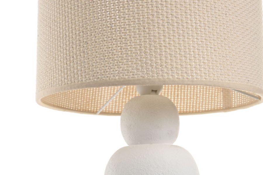 Lampa stołowa Soft Stones biała - Item International