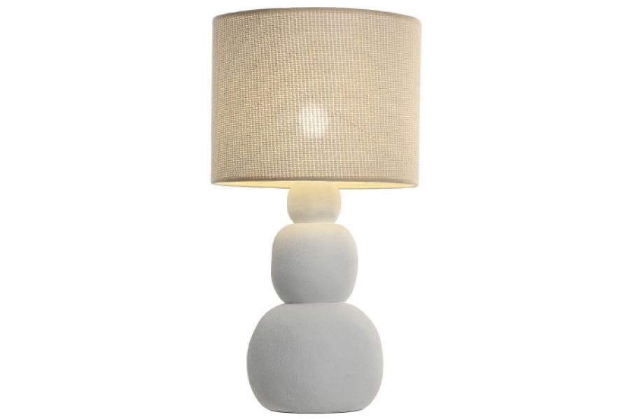 Lampa stołowa Soft Stones biała - Item International