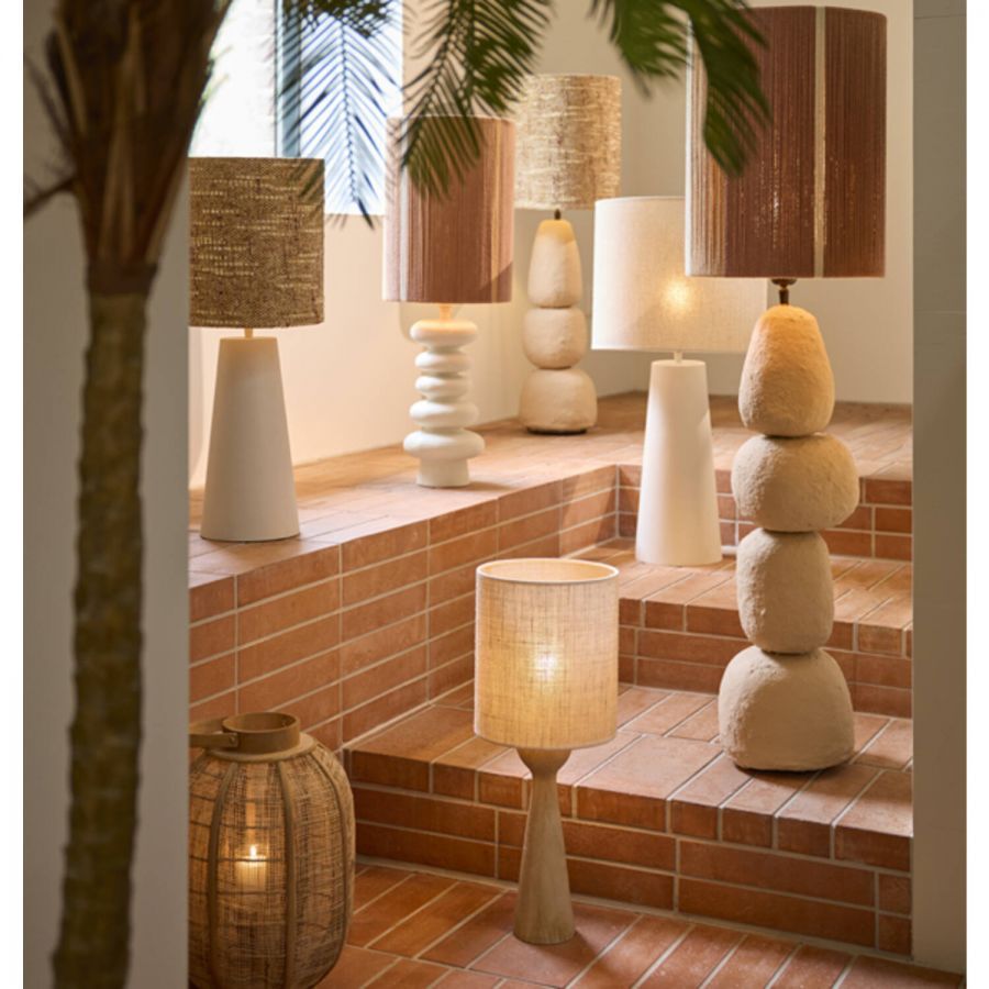 Lampa stołowa Tavira terra brown 72 cm - Light & Living