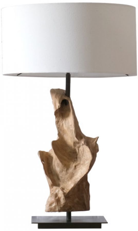Lampa stołowa Woodland drewniana 65 cm  - Item International