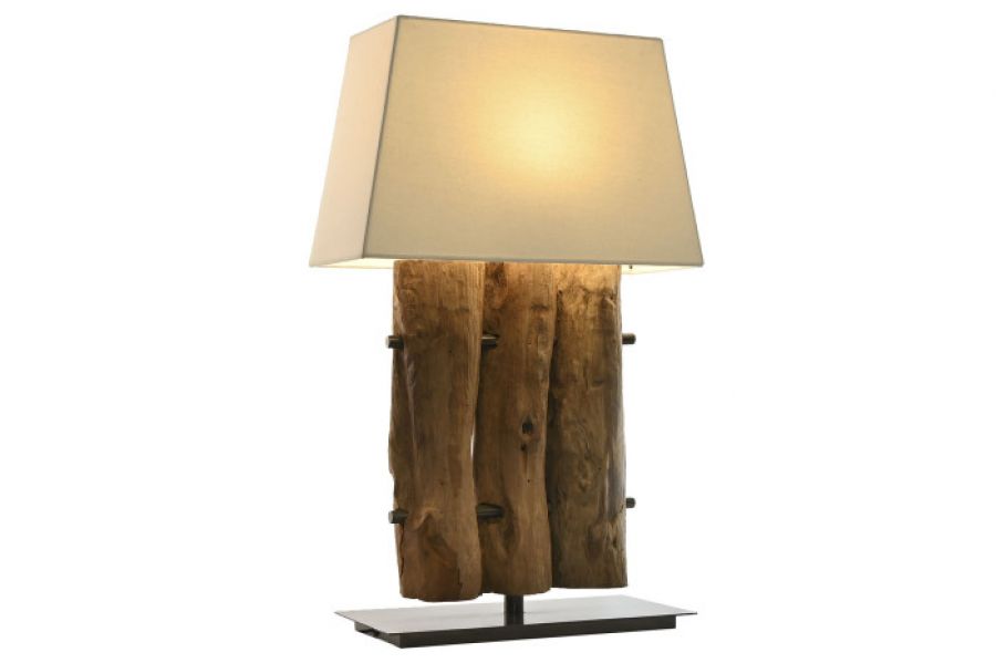 Lampa stołowa Woodland Teak 80 cm