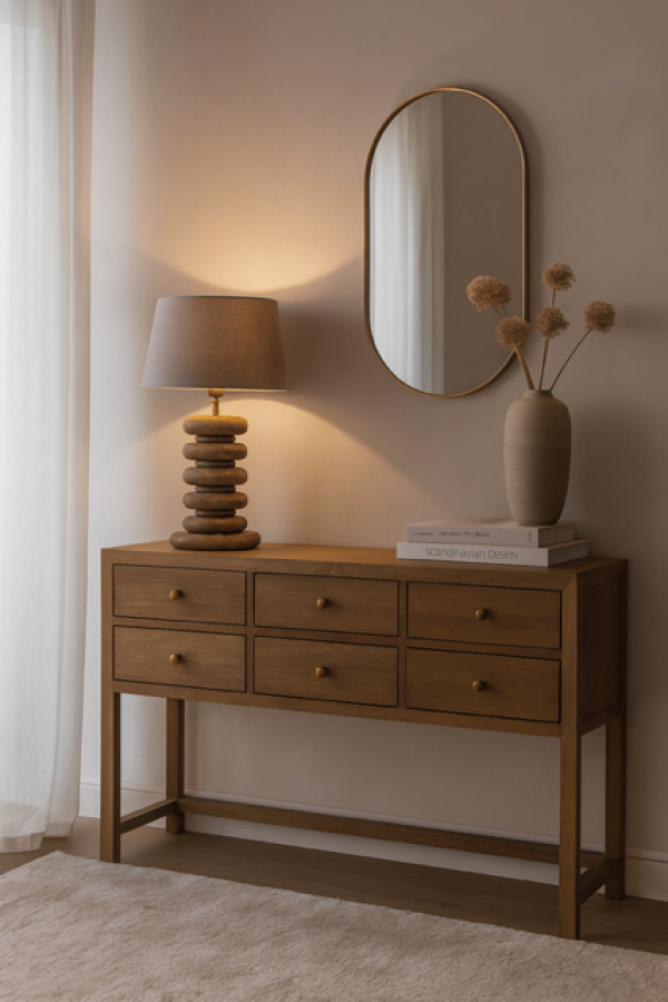 Lampa stołowa Zen Balance mango - Item International