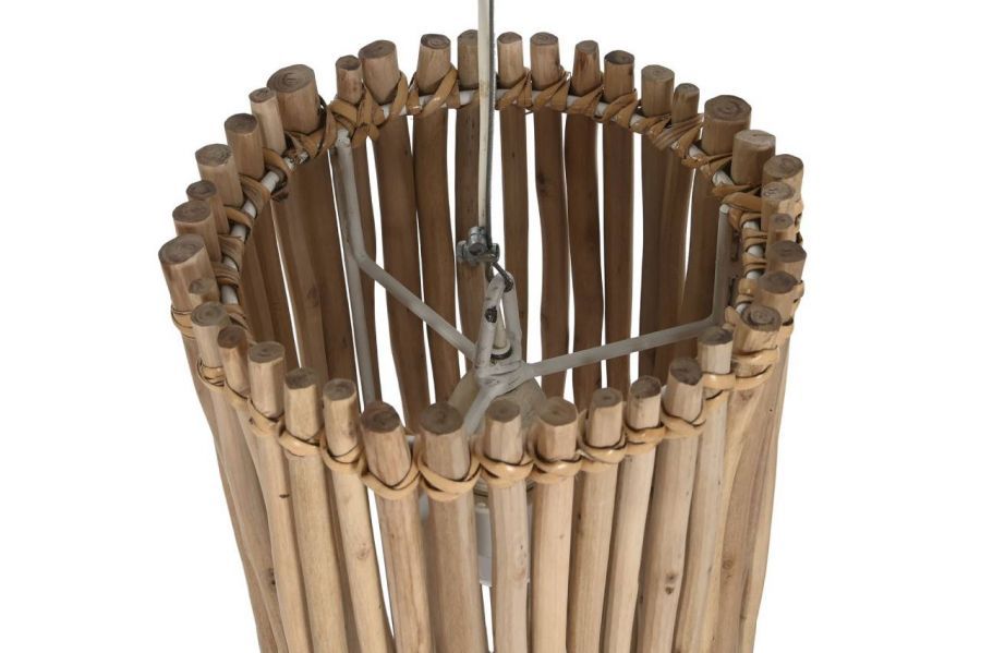Lampa sufitowa 3 drewniana z eukaliptusa - Item International