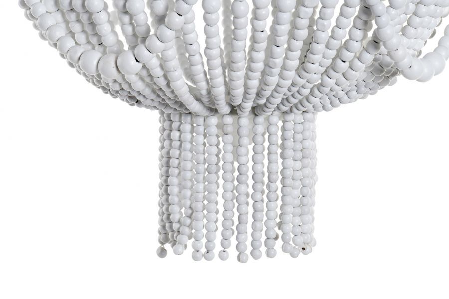 Lampa sufitowa Boho z drewnianymi perłami 78 cm  - Item International