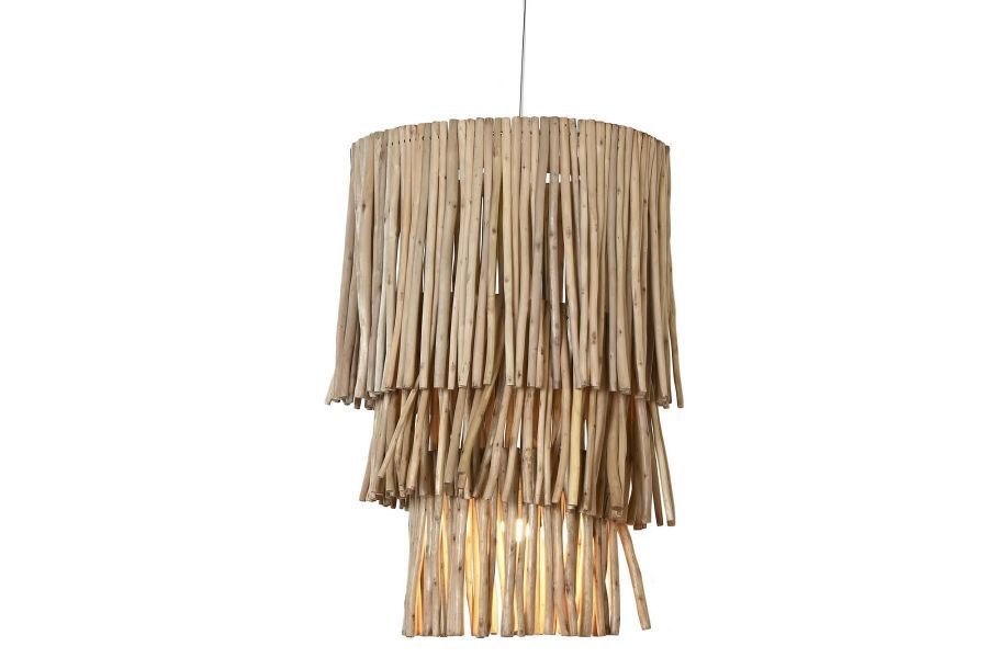 Lampa sufitowa Boho z eukaliptusa