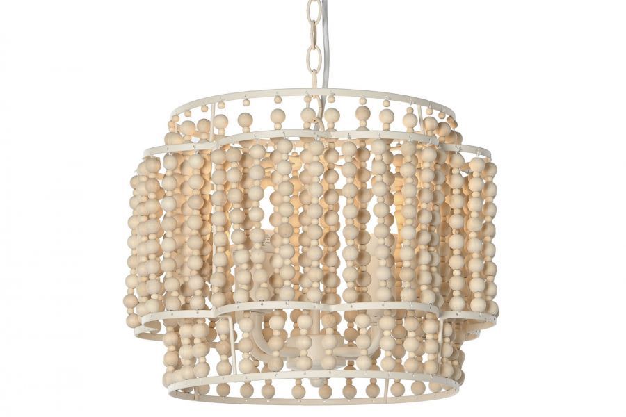 Lampa sufitowa Celebrate simple z drewnianymi perłami - Item International