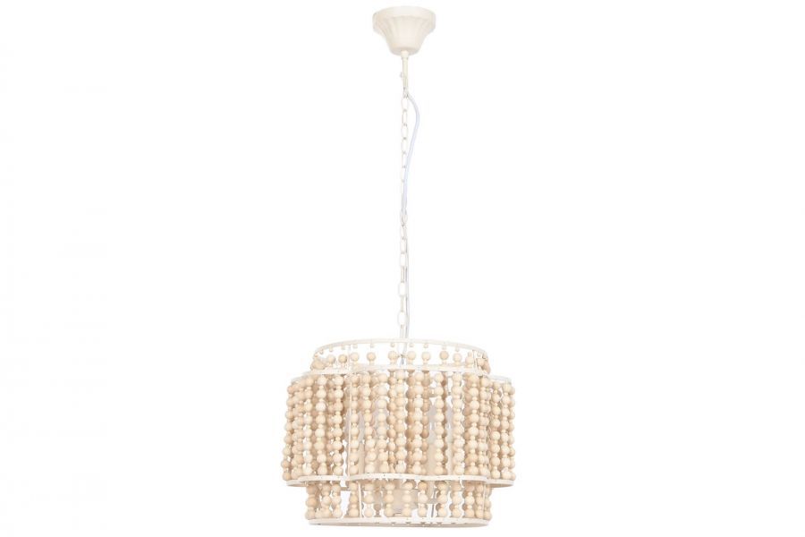 Lampa sufitowa Celebrate simple z drewnianymi perłami - Item International